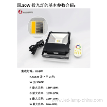 color changing outdoor rgbw led flood light